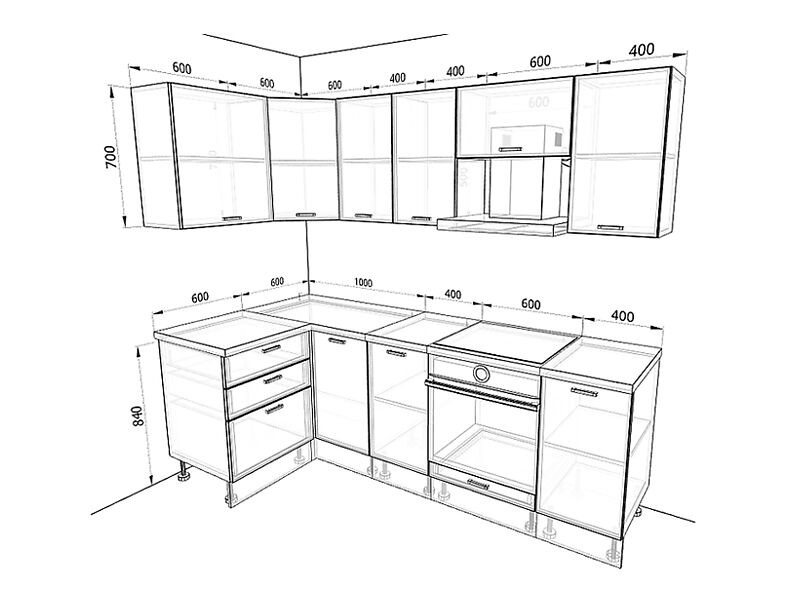 Кухня Европа 2,4 метра Кухня Европа 2,4 метра