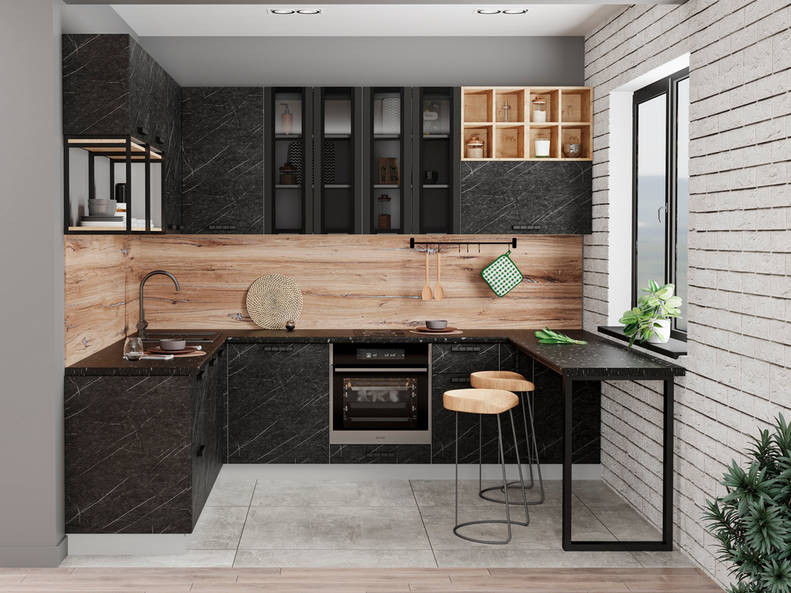 Кухня Ройс - длина 2,8 м, ширина 2,1 м