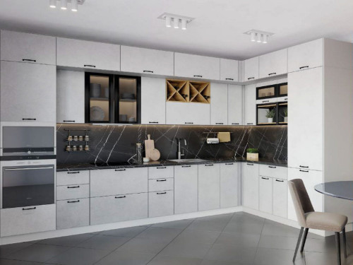 Кухня Лофт - длина 4 м, ширина 2,4 м