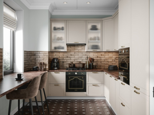 Кухня Кантри Турин - длина 3 м, ширина 2,2 м