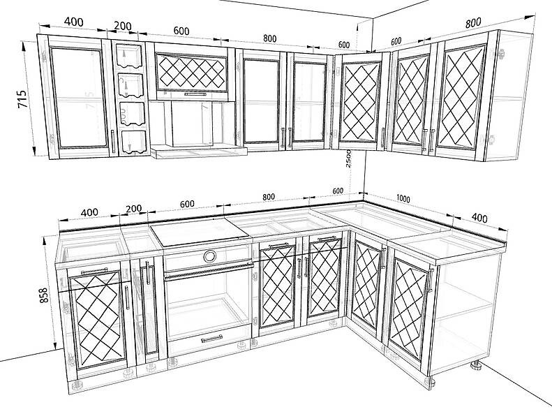 Кухня Барселона 2,6 метра