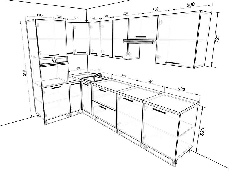 Кухня Валерия-М 3,0 метра Кухня Валерия-М 3,0 метра