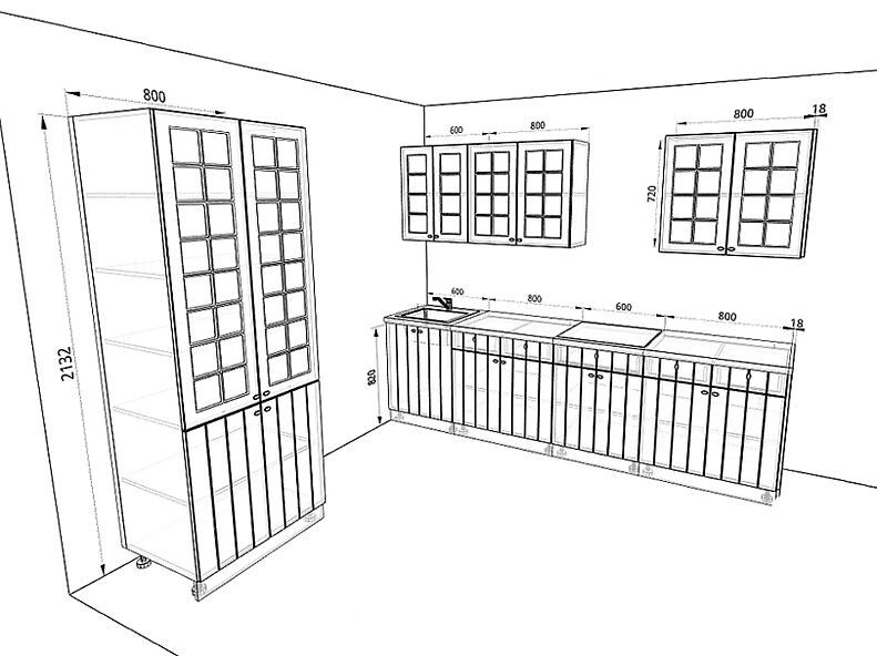 Кухня Прованс 3,6 метра