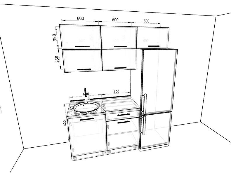 Кухня Валерия-М 1,8 метра