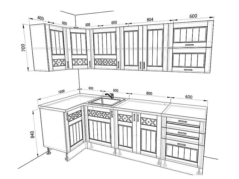 Кухня Камелия 2,6 метра Кухня Камелия 2,6 метра