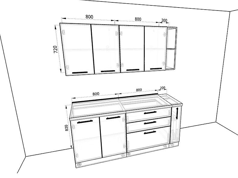Кухня Валерия-М 1,8 метра