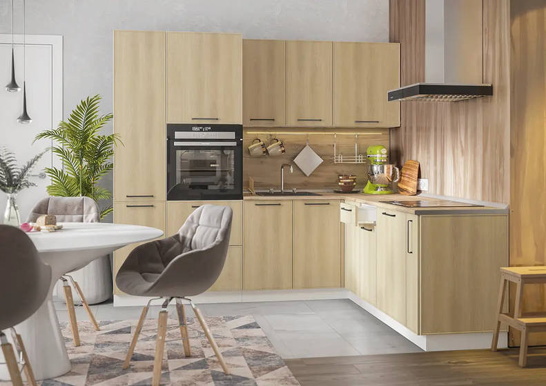 Кухня Либерти - длина 2,4 м, ширина 2,22 м