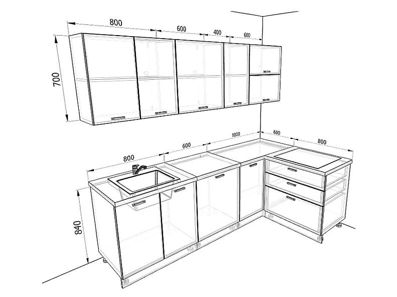 Кухня Люкс 2,4 метра