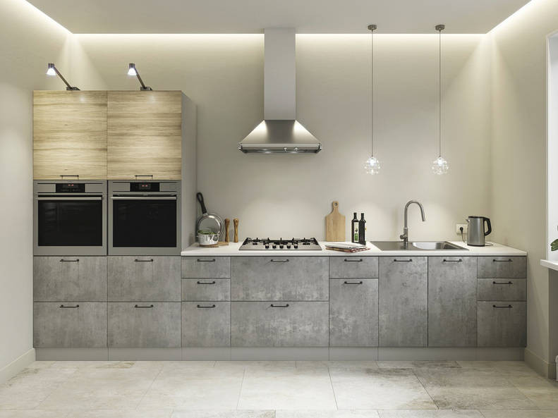 Кухня Лофт - длина 4 м