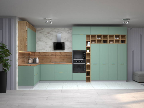 Кухня Марсель - длина 4,4 м, ширина 1,8 м