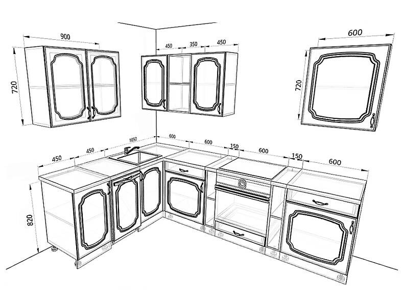 Кухня Базис-Классика 2,8 метра Кухня Базис-Классика 2,8 метра