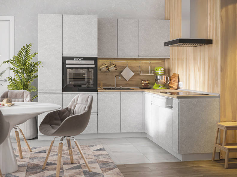 Кухня Бруклин - длина 2,4 м, ширина 2,22 м