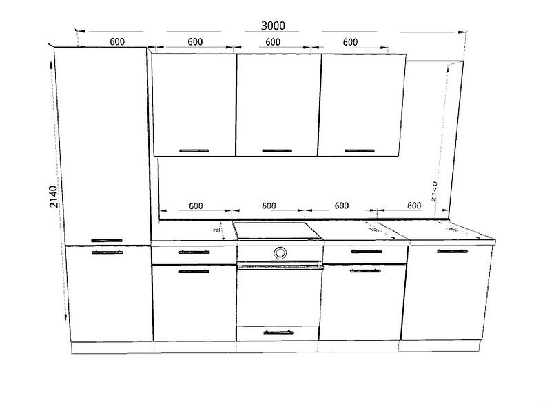 Кухня Шанталь 3,0 метра