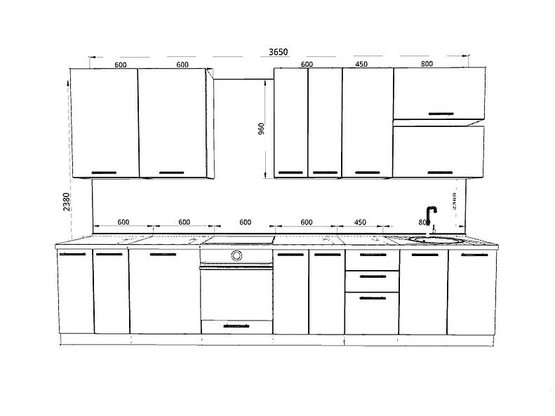 Кухня Шанталь 3,7 метра Кухня Шанталь 3,7 метра