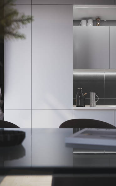 Кухня Эстетик - длина 3,4 м, ширина 2,19 м