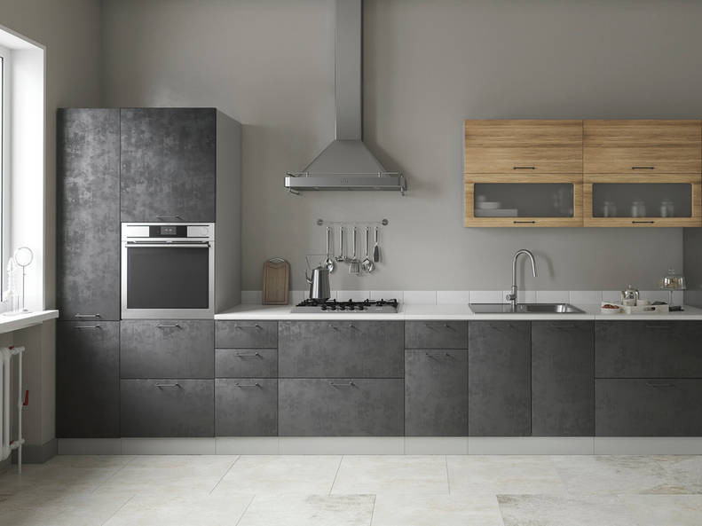 Кухня Лофт - длина 5 м