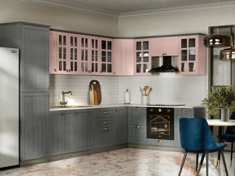 Кухня Прованс - длина 3,4 м, ширина 2 м