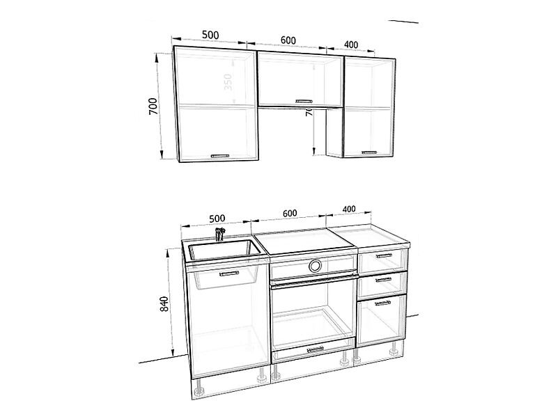 Кухня Европа 1,5 метра Кухня Европа 1,5 метра