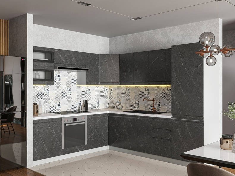 Кухня Скала - длина 2,8 м, ширина 2,4 м