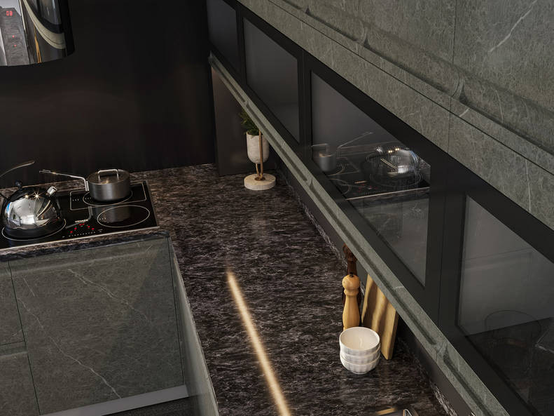 Кухня Скала - длина 3,3 м, ширина 2,2 м