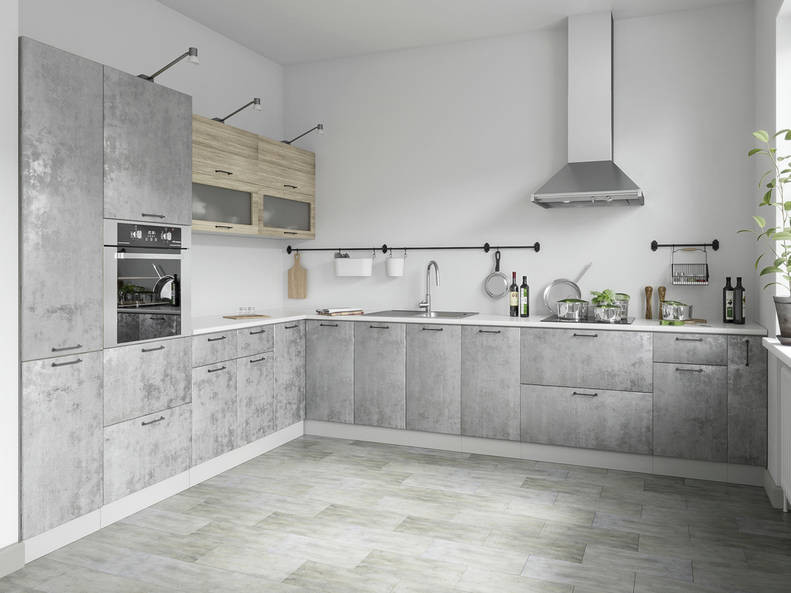 Кухня Лофт - длина 4,1 м, ширина 2,6 м