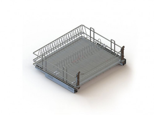 Выкатная корзина-сушилка в нижнюю базу с доводчиком Выкатная корзина-сушилка в нижнюю базу с доводчиком