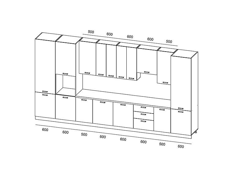 Кухня Грейс 4,6 метра Кухня Грейс 4,6 метра