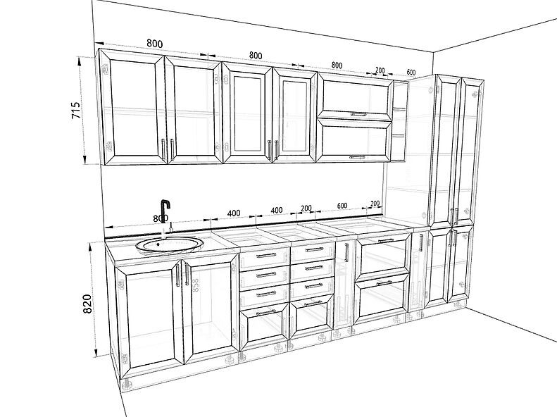 Кухня Кёльн 3,2 метра