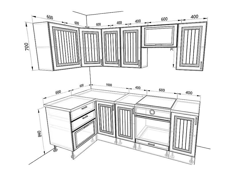 Кухня Принцесса 2,4 метра