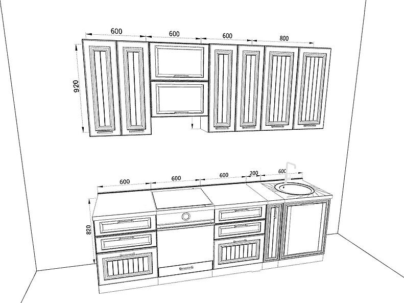Кухня Прага 2,6 метра Кухня Прага 2,6 метра