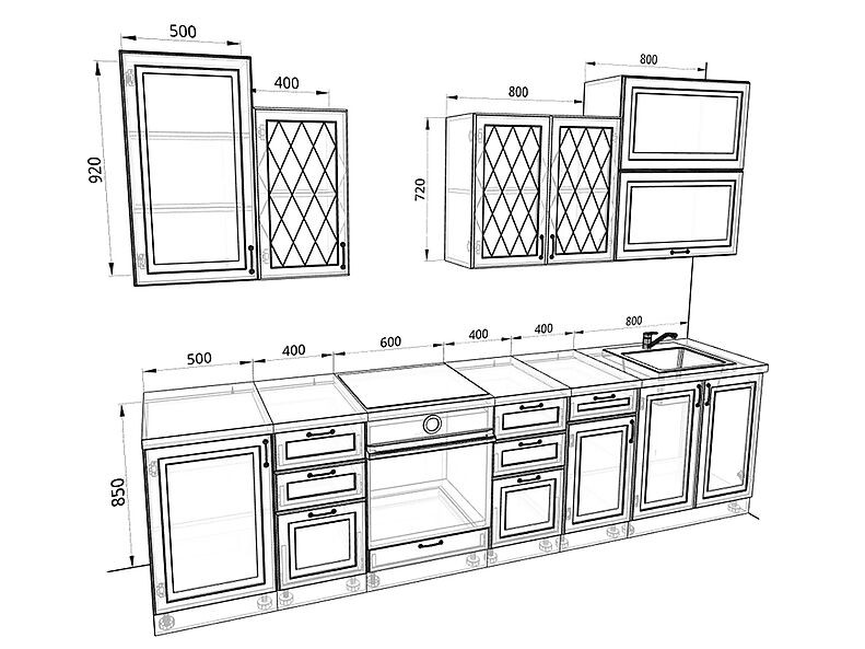 Кухня Ницца 3,1 метра Кухня Ницца 3,1 метра