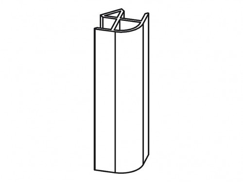 Уголок соединительный для цоколя.  90 град.  Н-150мм.