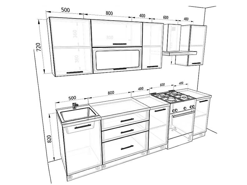 Кухня Базис 2,7 метра Кухня Базис 2,7 метра