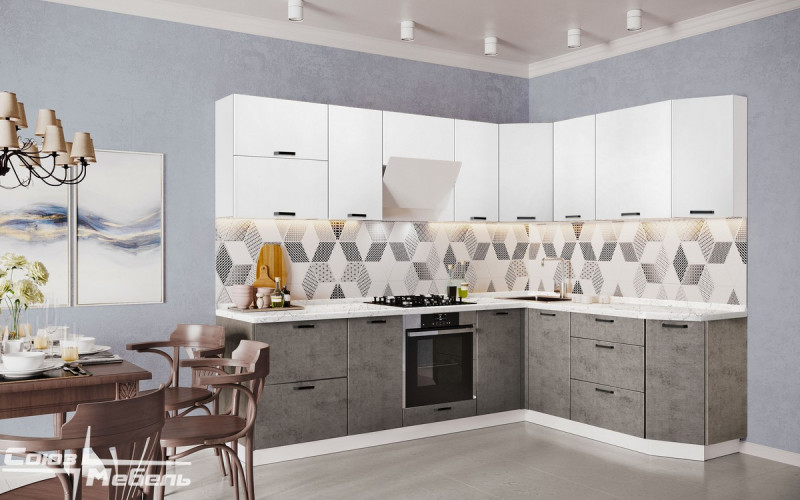Кухня Модерн - длина 2,62 м, ширина 1,92 м
