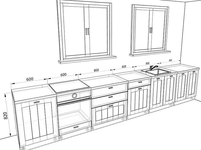 Кухня Мишель 4,2 метра Кухня Мишель 4,2 метра