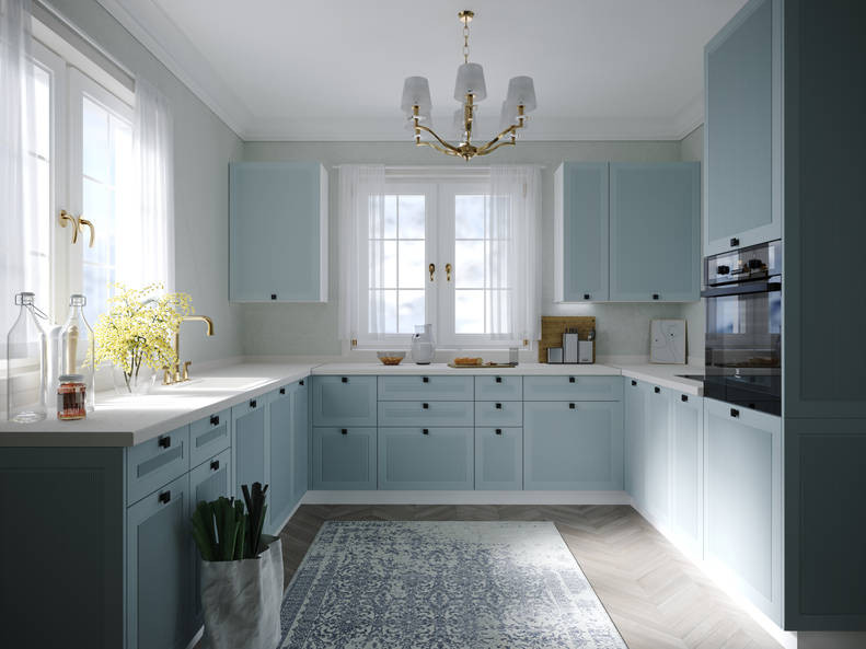 Кухня Моцарт - длина 3,01 м, ширина 3,1 м