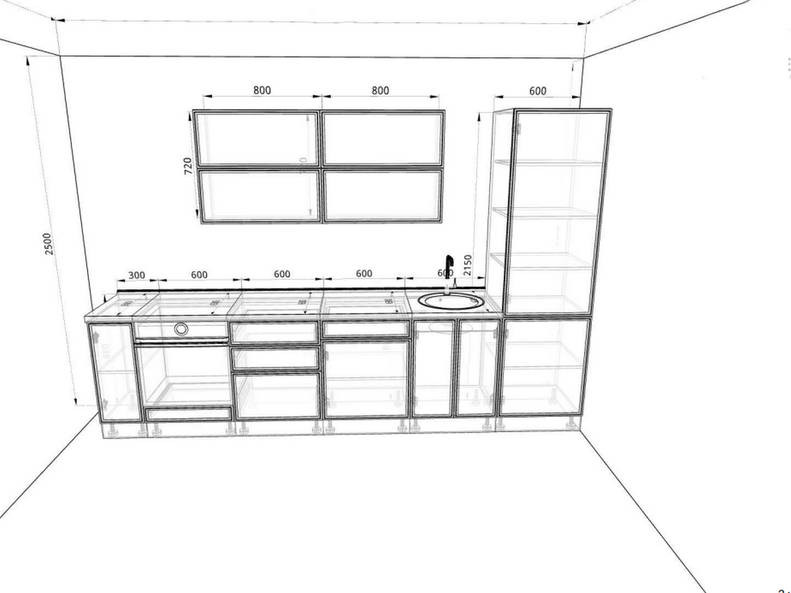 Кухня Беверли Royal - длина 3,3 м