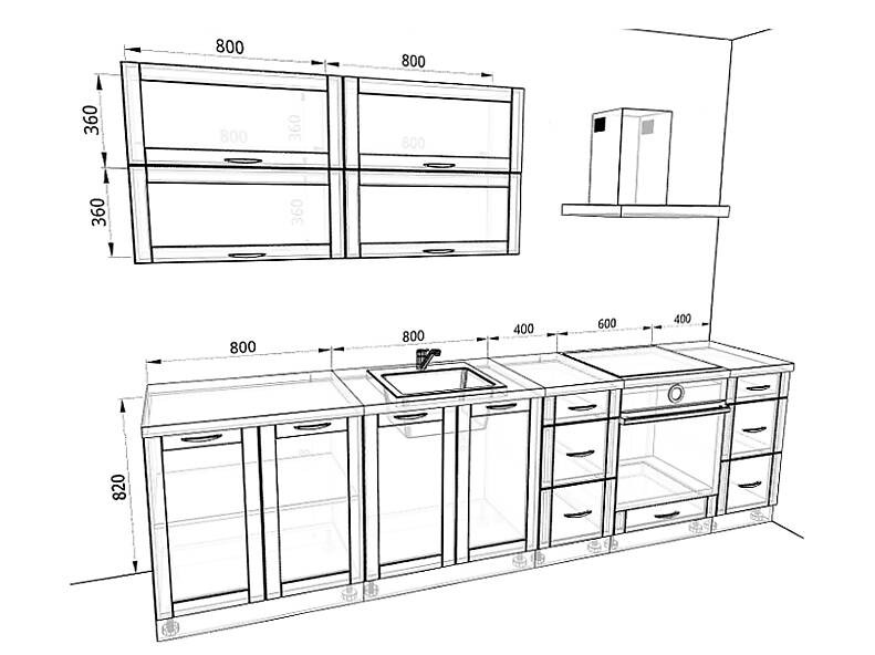 Кухня Базис Nicole 3,0 метра Кухня Базис Nicole 3,0 метра