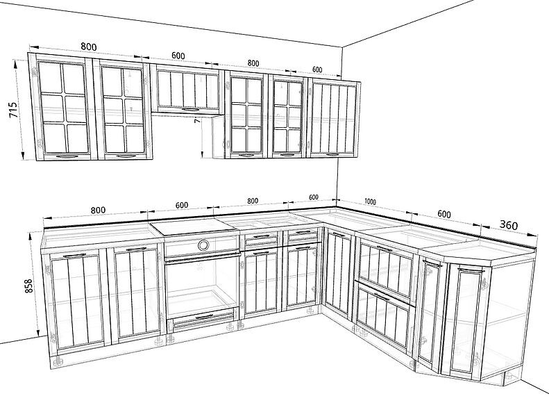 Кухня Лондон 2,8 метра