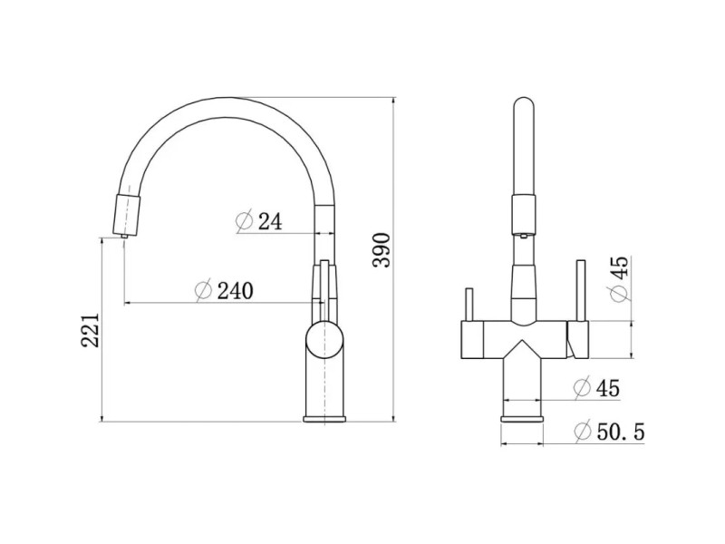 Смеситель Longran Sprint logic LM2198 Смеситель Longran Sprint logic LM2198