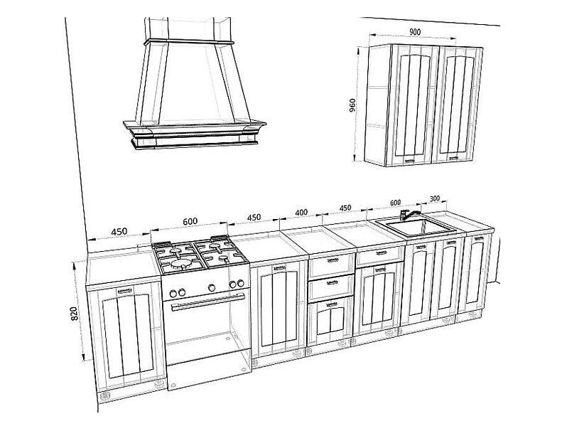 Кухня Мишель 2,5 метра Кухня Мишель 2,5 метра