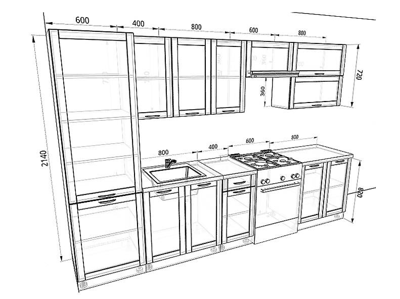 Кухня Базис Nicole 3,2 метра Кухня Базис Nicole 3,2 метра