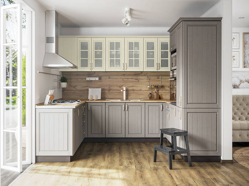 Кухня Лондон - длина 2,8 м, ширина 2,02 м