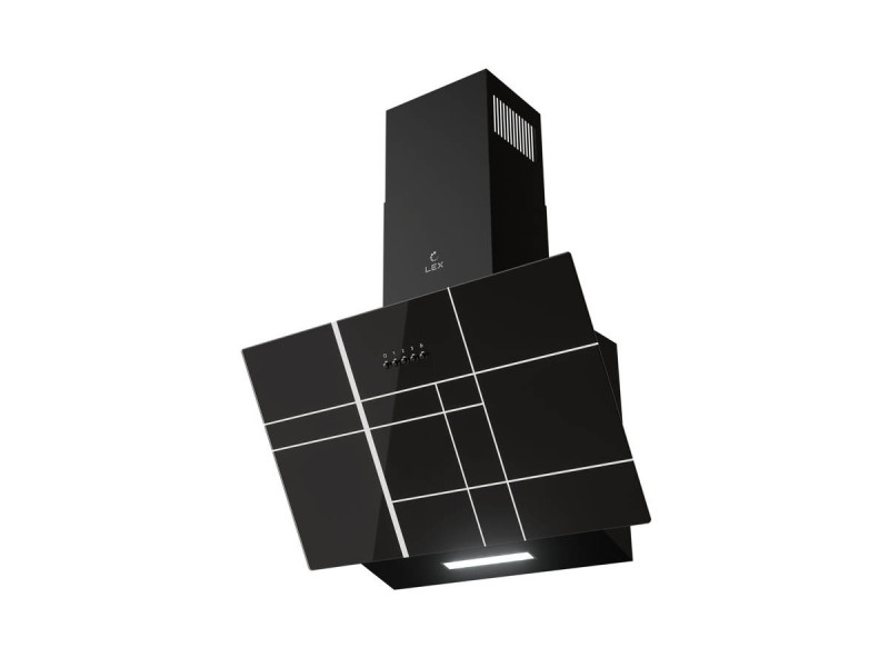 Вытяжка кухонная наклонная MOZA 600 R1 BLACK Вытяжка кухонная наклонная MOZA 600 R1 BLACK
