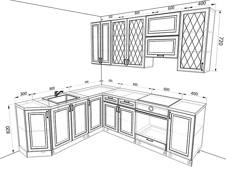 Кухня Ницца 2,3 метра
