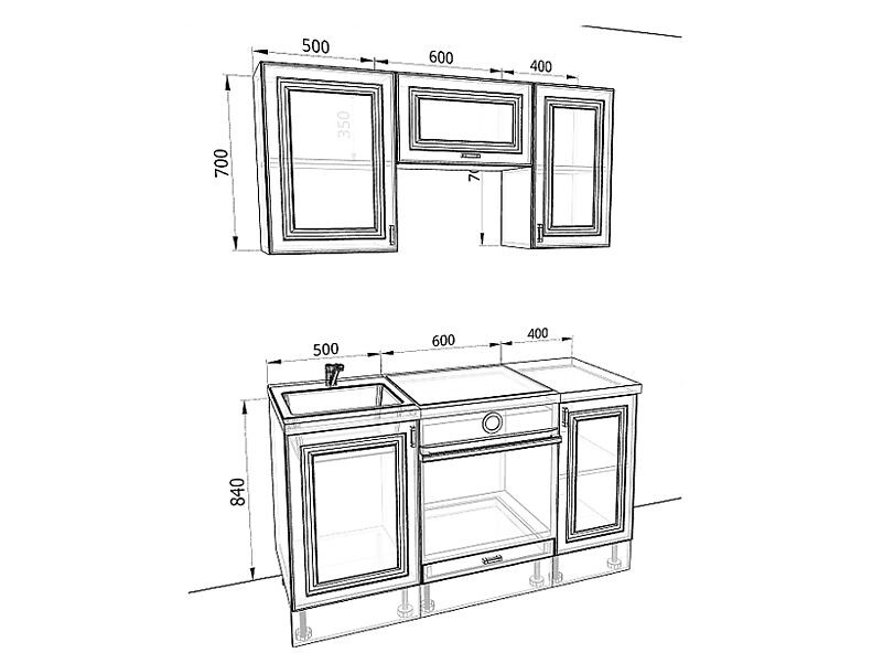 Кухня Ева 1,5 метра