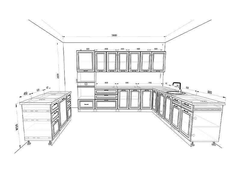Кухня Ницца Роял 3,4 метра Кухня Ницца Роял 3,4 метра