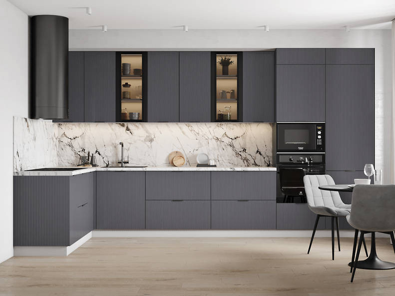 Кухня Фенис - длина 4 м, ширина 2 м