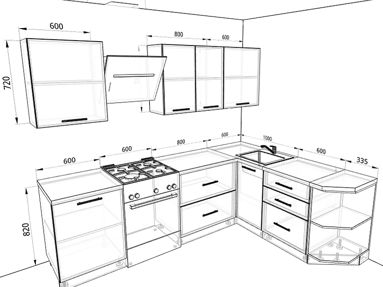 Кухня Базис 2,5 метра Кухня Базис 2,5 метра