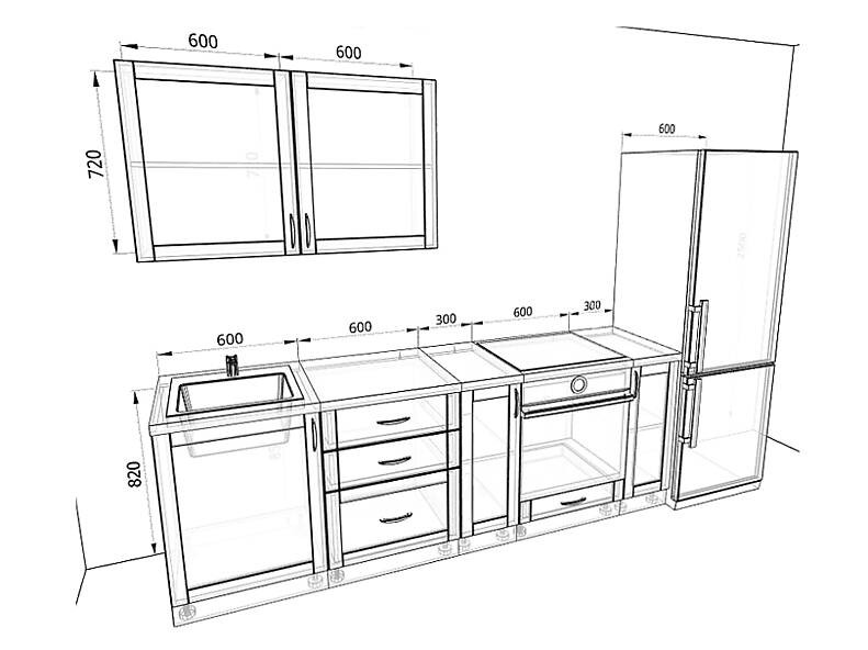Кухня Базис Nicole-Wood 2,4 метра Кухня Базис Nicole-Wood 2,4 метра